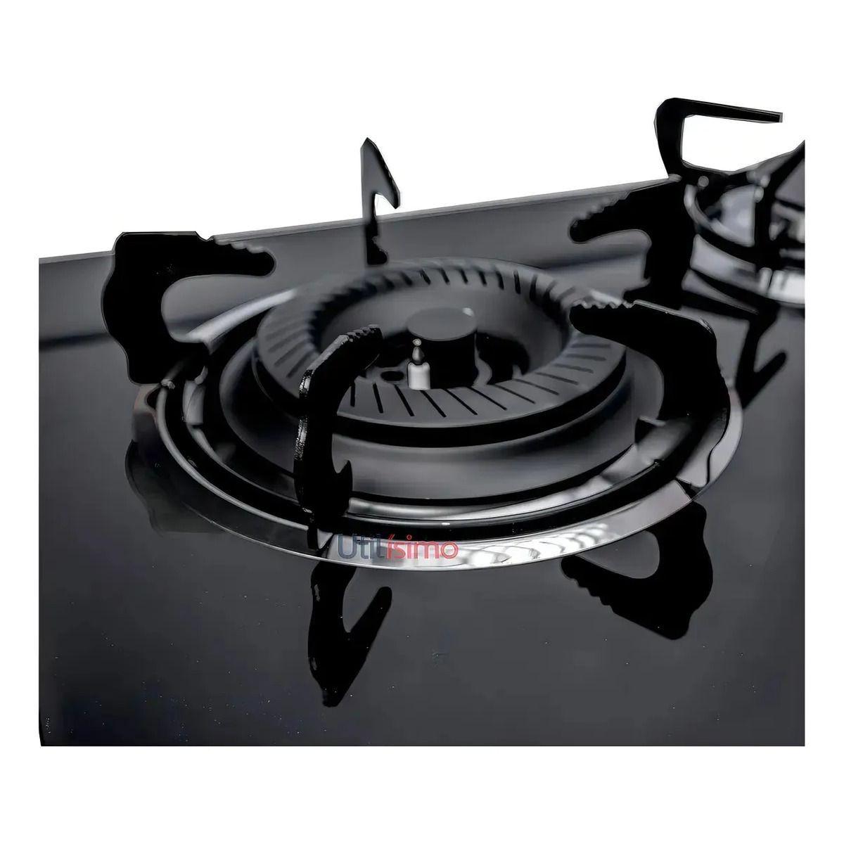 Cocina Encimera A Gas Licuado 3 Platos Tope De Vidrio-4