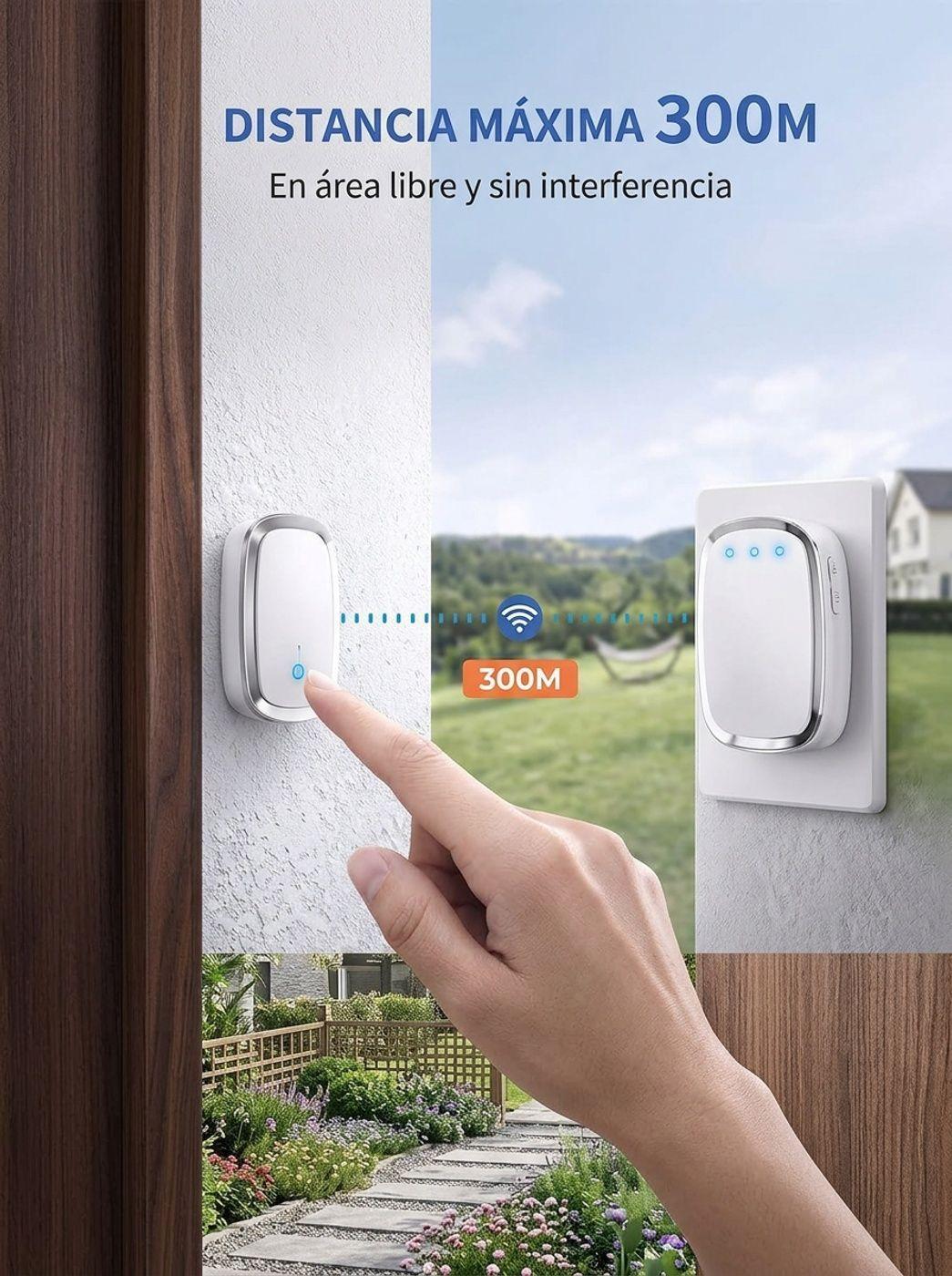 Timbre Inalambrico 300m -4