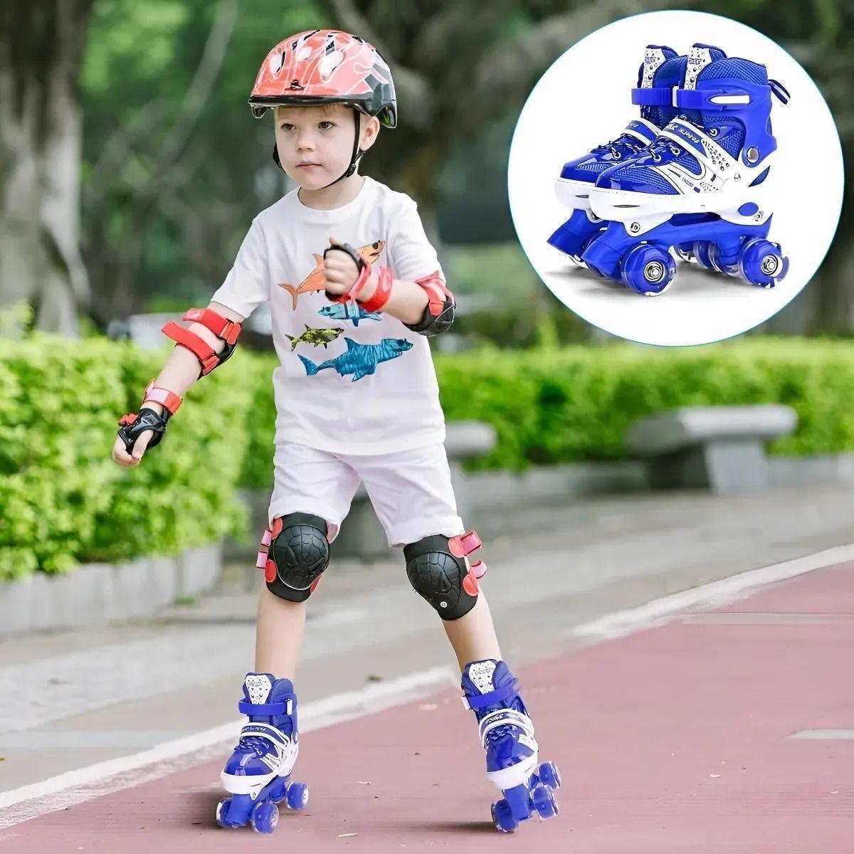 Patines 4 Ruedas Ajustable Roller Artistico Para Niños y Niñas-5