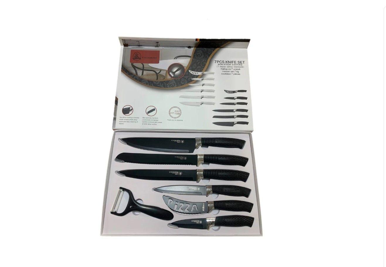 Set Cuchillos 7 Pcs Juegos Cuchillos Cuchillo Asado Cocina-1