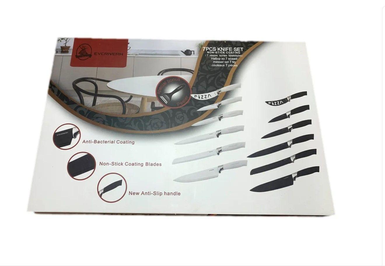 Set Cuchillos 7 Pcs Juegos Cuchillos Cuchillo Asado Cocina-3