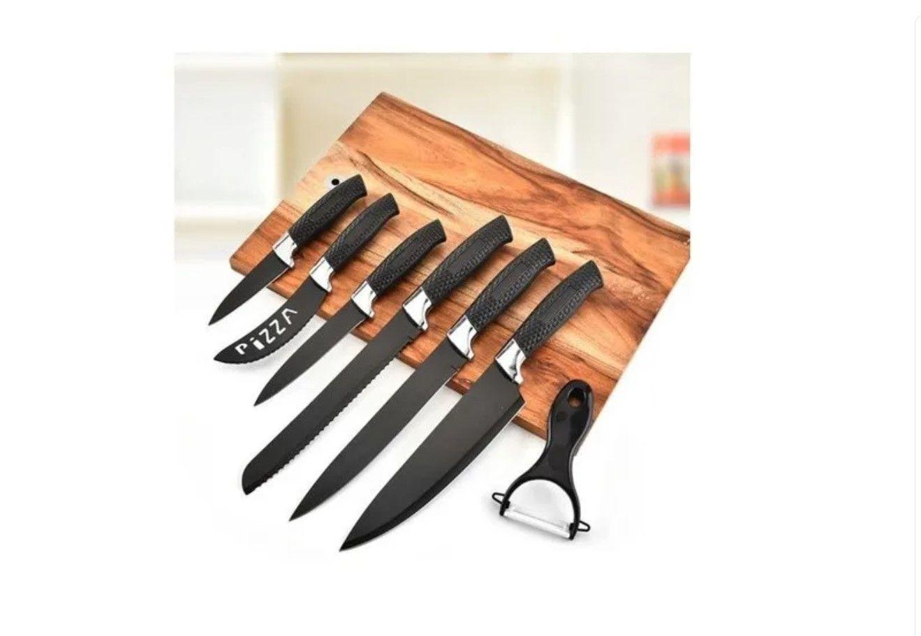 Set Cuchillos 7 Pcs Juegos Cuchillos Cuchillo Asado Cocina-4