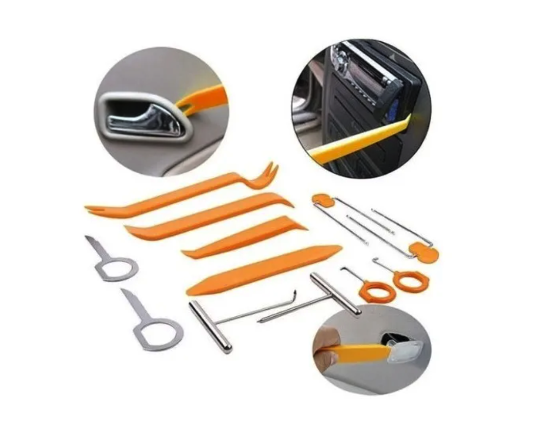 Kit Pro Herramienta Desmontaje Tableros Auto Audio-3