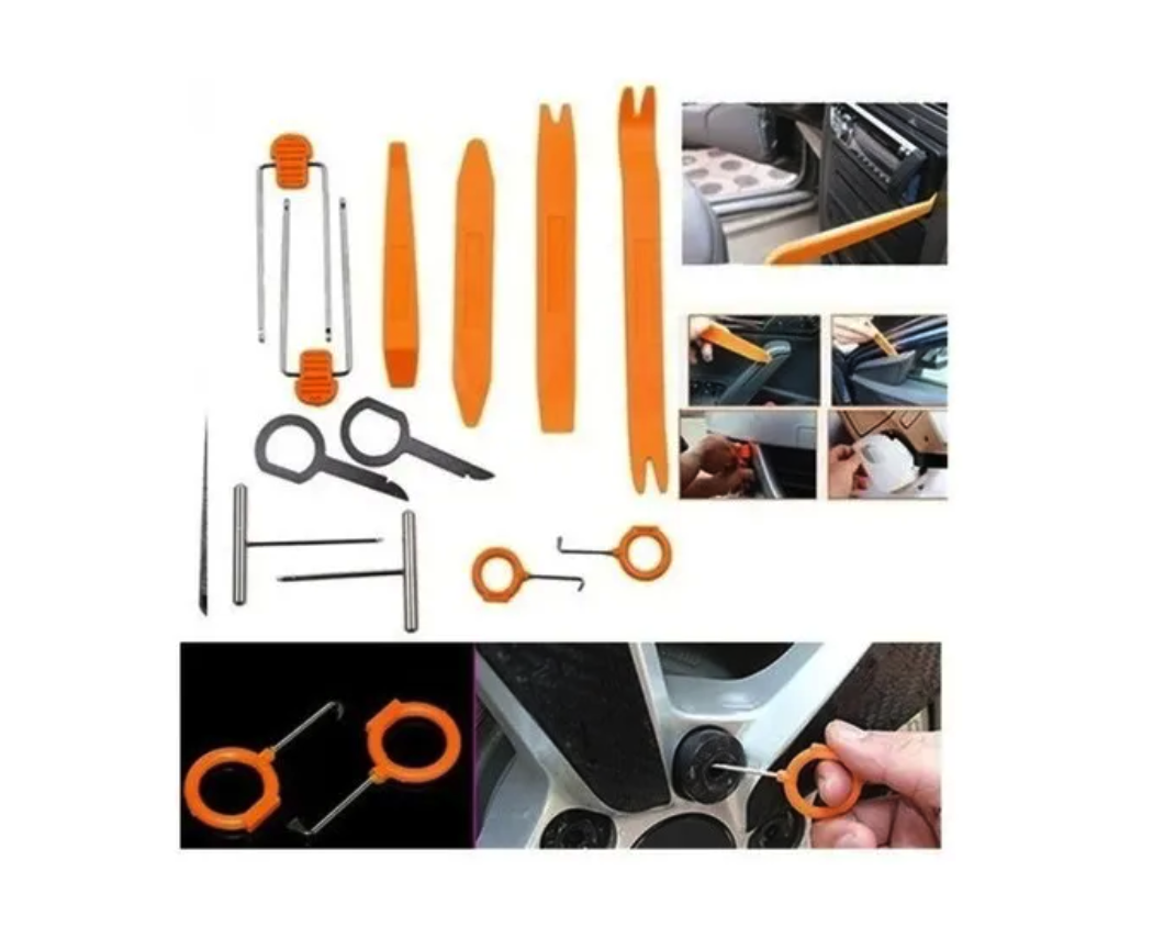 Kit Pro Herramienta Desmontaje Tableros Auto Audio-4