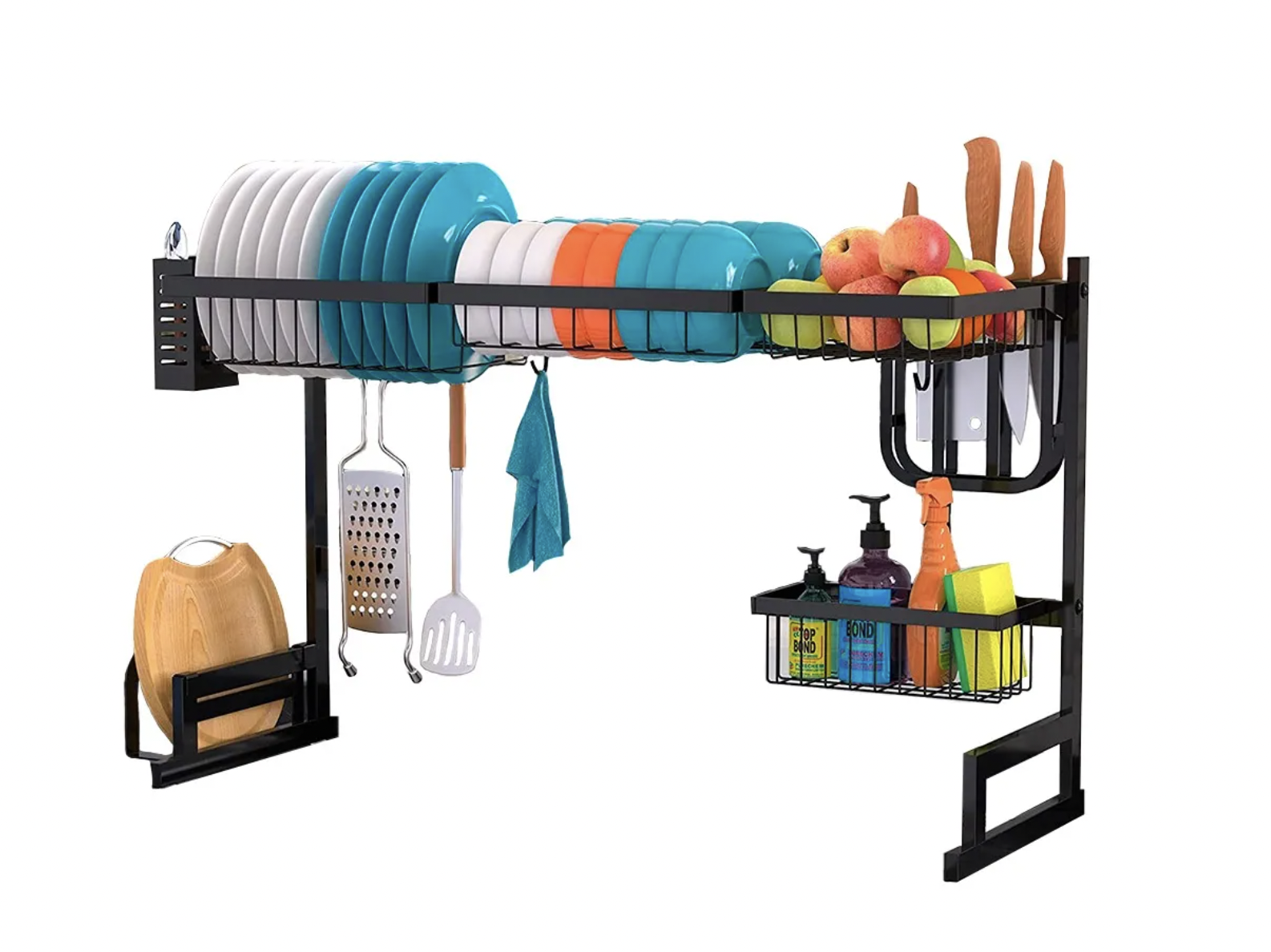 Escurridor Seca Platos Multifunción Acero Inoxidable 85cm-0