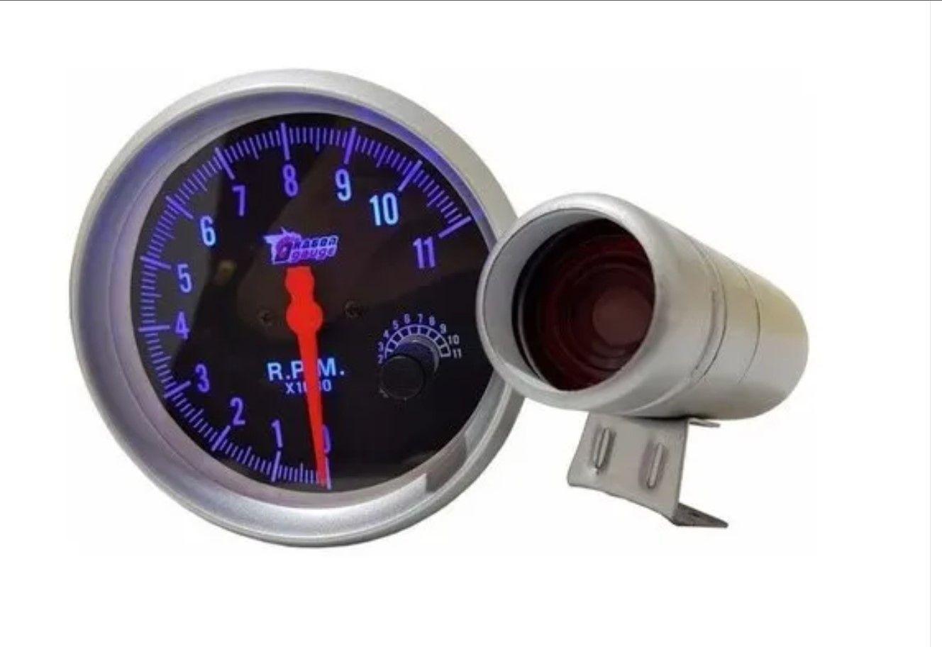 Tacometro Rpm Deportivo Shift Light Auto Tunning-0