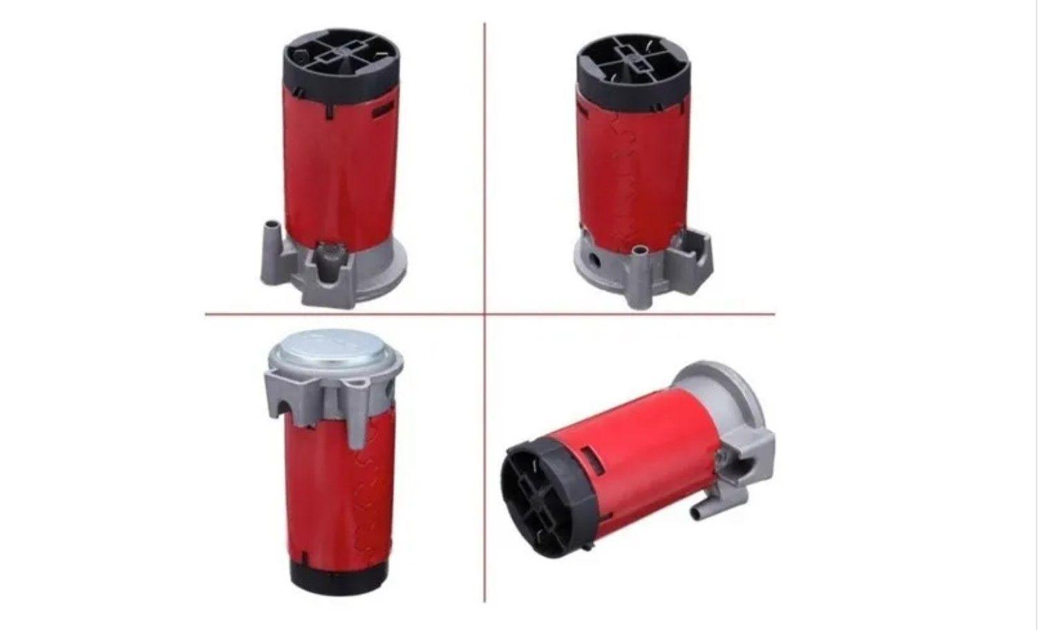 Doble Bocina Electrica Trompeta Aire Cromada Auto Camion 12v-5