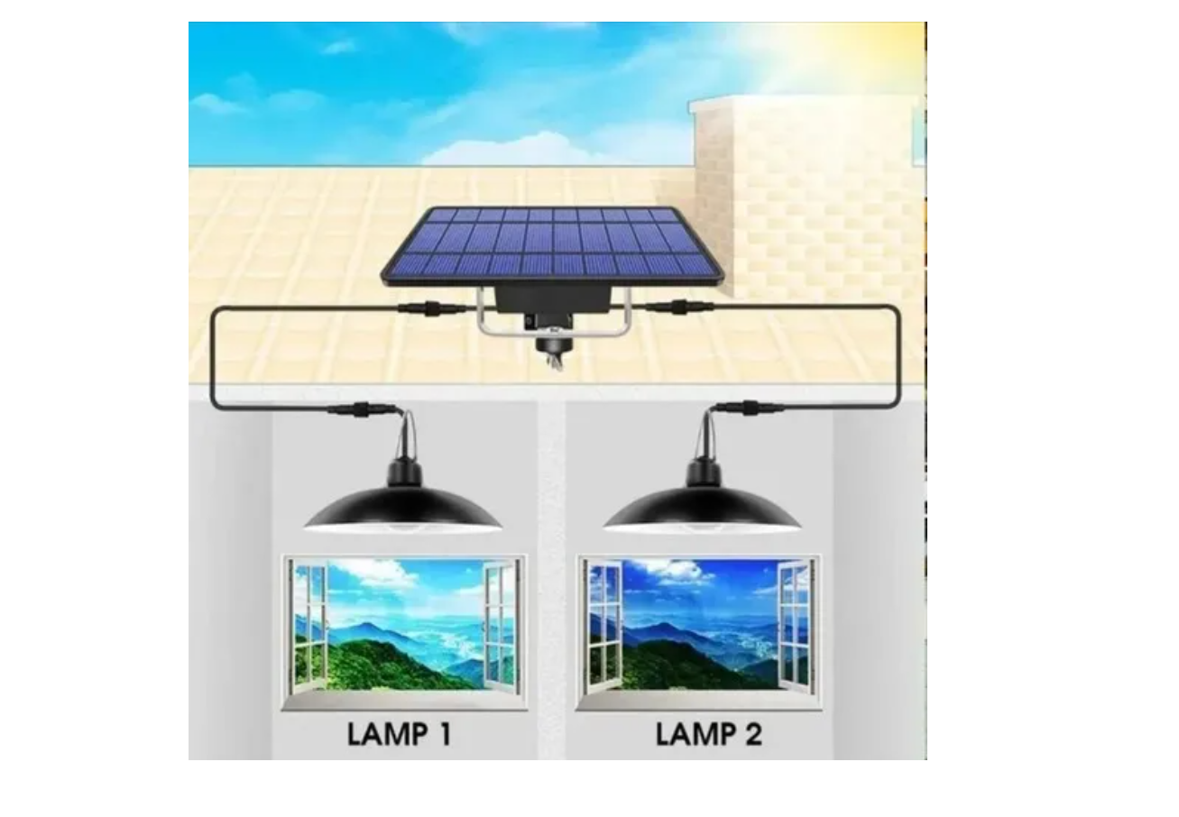 Lampara Led Solar Colgante 240w 120º Con Control-4