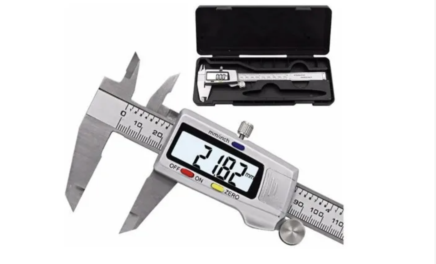 Pie De Metro Digital Profesional 0-150mm Con Estuche-1