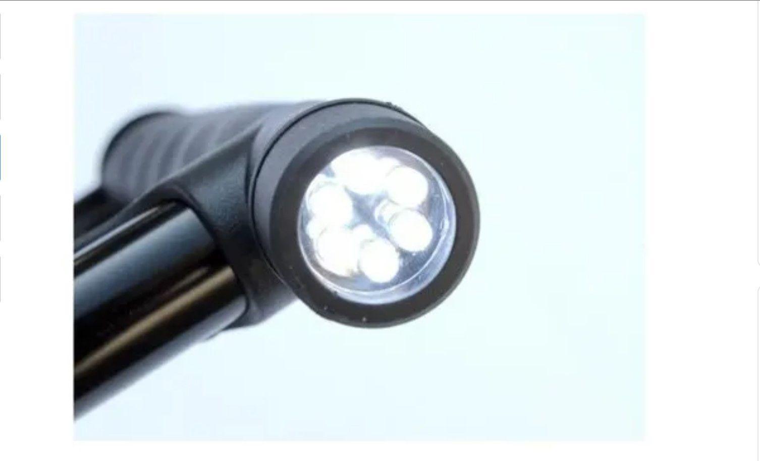 Bastón Ortopédico Retractil Plegable C/luz Led, Base Estable-4