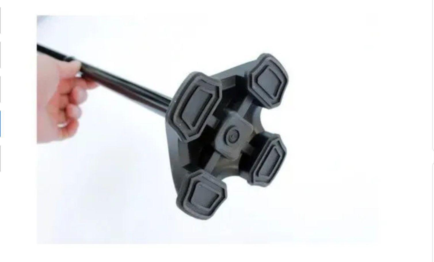 Bastón Ortopédico Retractil Plegable C/luz Led, Base Estable-5