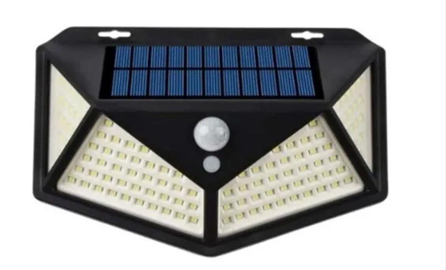 Foco Solar 114 Led Exterior Con Sensor De Movimiento-0