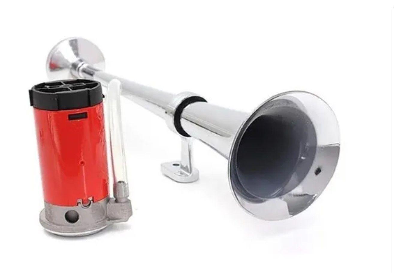 Bocina 24v Eléctrica Trompeta Aire Comprimido Universal Auto-0