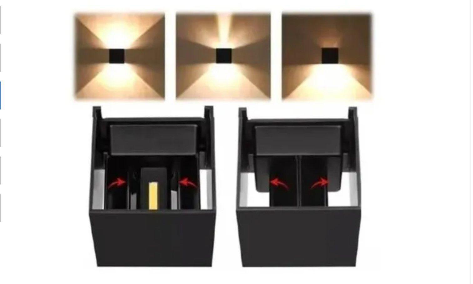 Luz Foco Aplique Para Pared Led Exterior -4