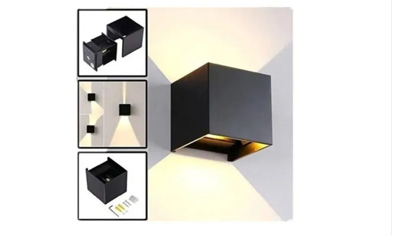 Luz Foco Aplique Para Pared Led Exterior -1