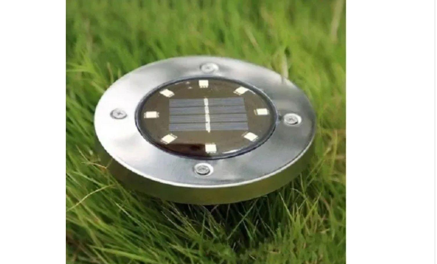 Pack 4 Foco Led Solar Exterior Estaca Jardin 8 Led-4