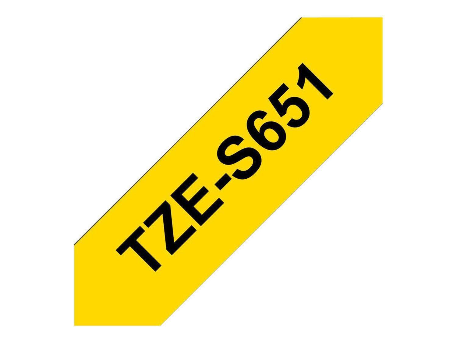 Cinta Rotuladora TZe-S651 | Brother | 24mm x 8m | Adhesivo Fuerte-3