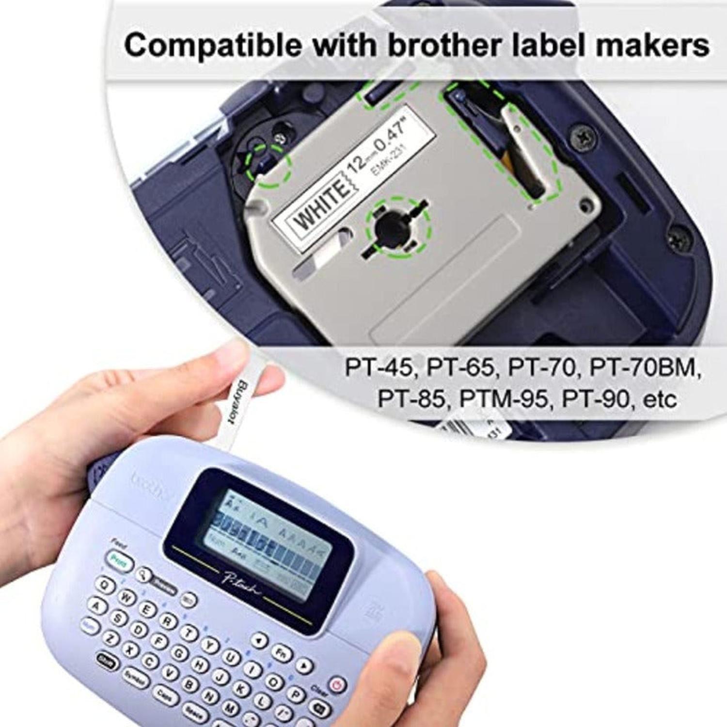 Cinta M-631 Para Rotuladora Brother Modelo Pt, 12mm X 8m-2