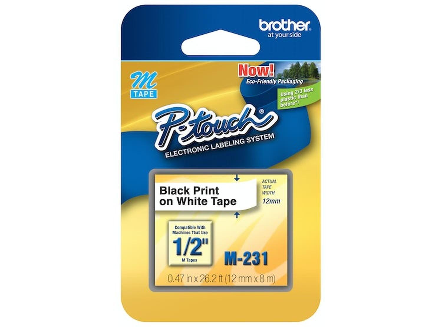 Cinta Rotuladora M-231 | Brother | 12mm x 8m-2