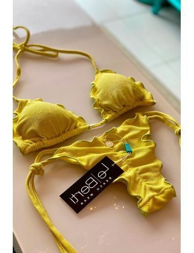 Bikini Velour Amarillo Le berti-2