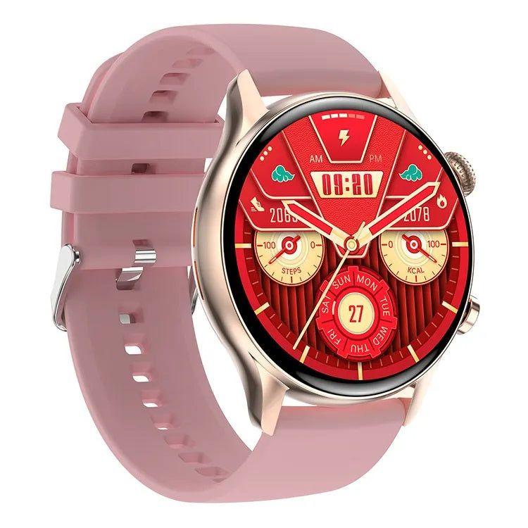 Reloj Inteligente Smartwatch Bluetooth Mujer Pantalla AMOLED Correa Silicona-1