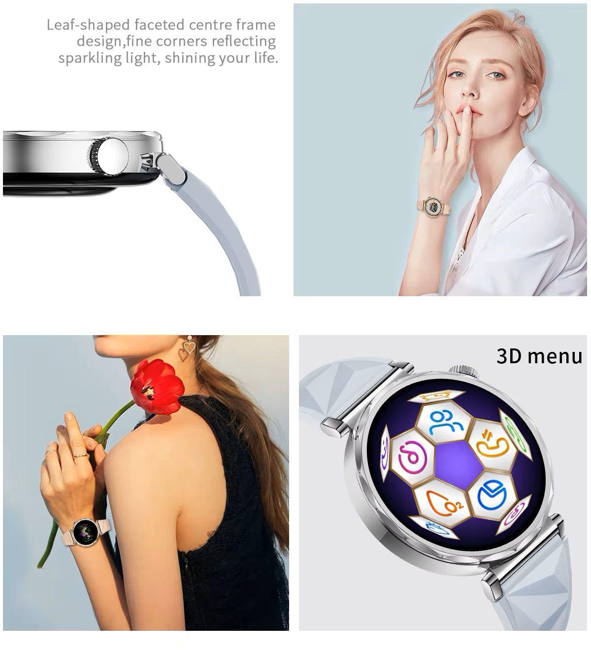 Reloj Inteligente Smartwatch Wearables Sport CV5 AMOLED 2 Correas Compatible IOS Android-5