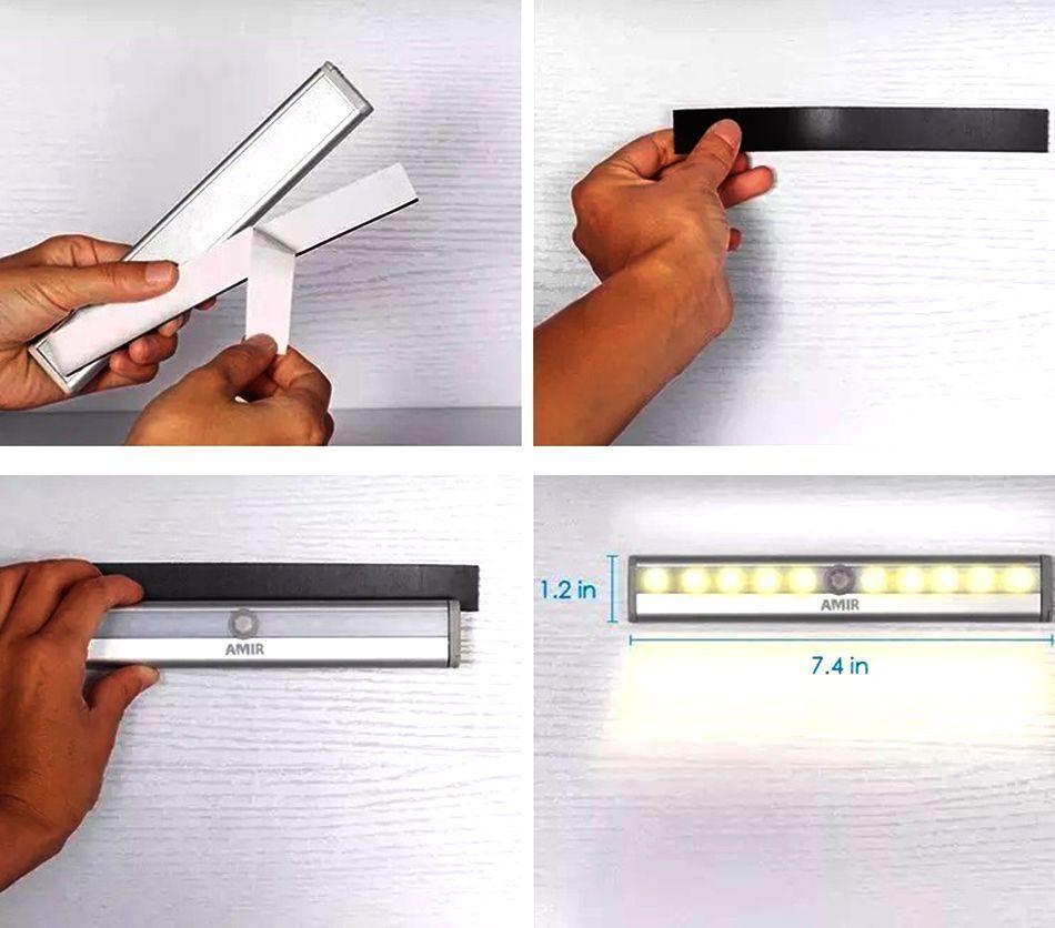Barra Luz Led inteligente sensor de movimiento-25