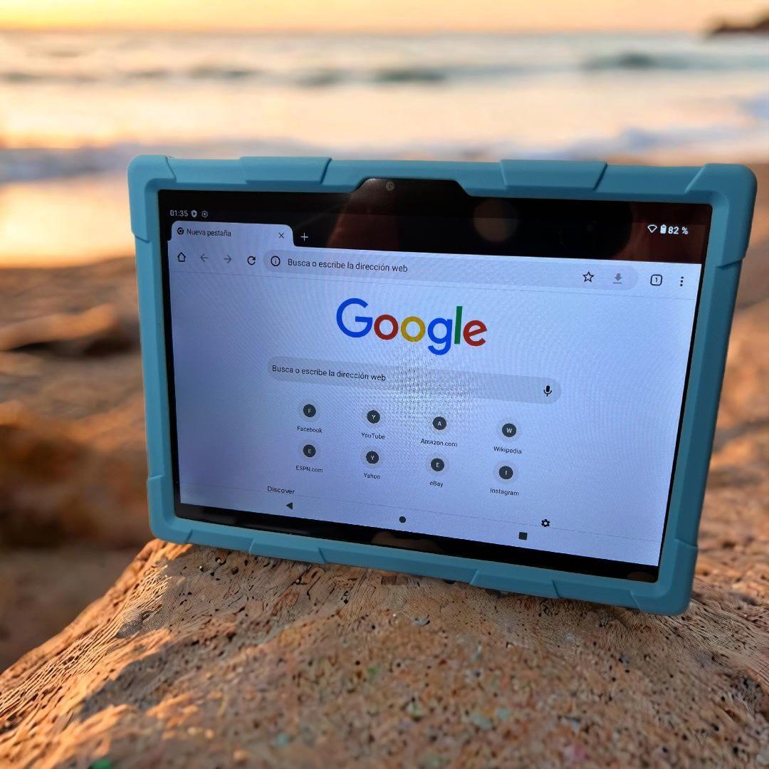 Tablet Infantil Android 12 Quad Core 1.6Ghz 2GB RAM 32 ROM 5000mAh 10 Pulgadas WIFI BT-6