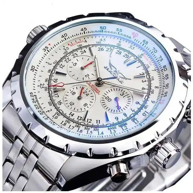 Reloj Automático Deportivo para Hombre Movimiento Mecánico Cronógrafo-0