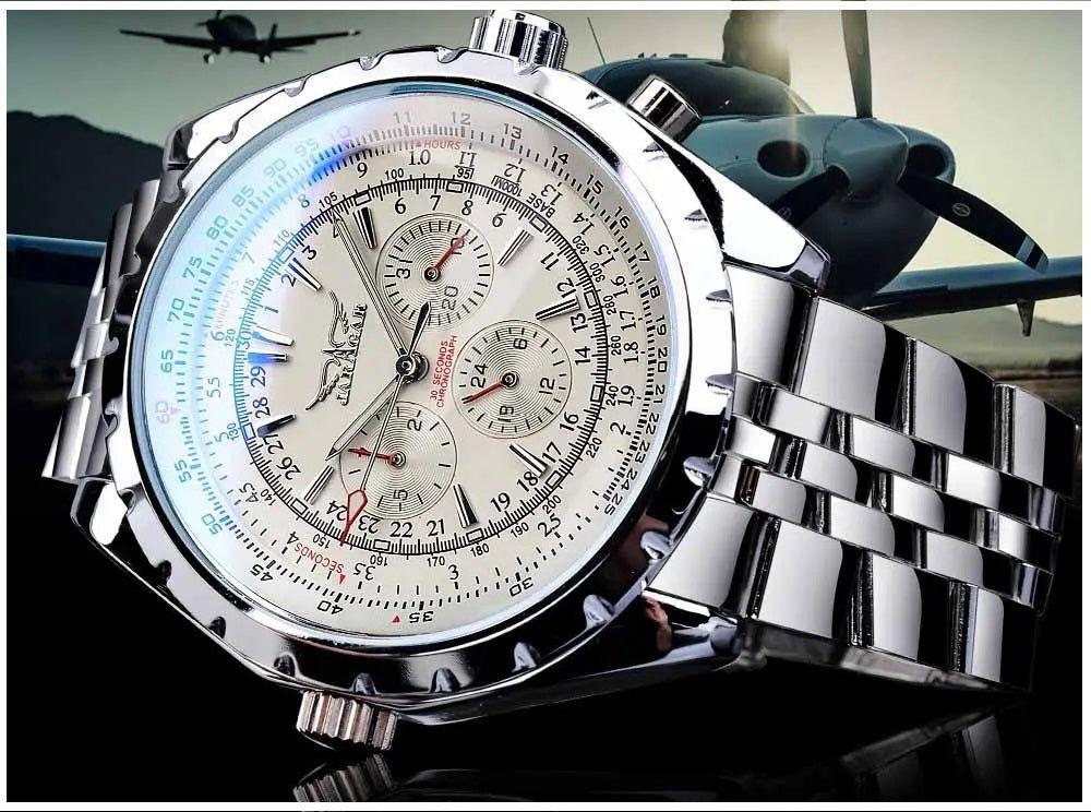 Reloj Automático Deportivo para Hombre Movimiento Mecánico Cronógrafo-1