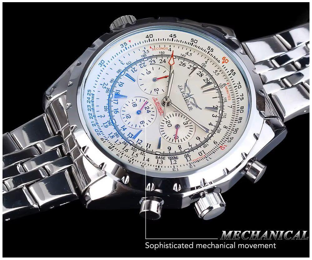 Reloj Automático Deportivo para Hombre Movimiento Mecánico Cronógrafo-2