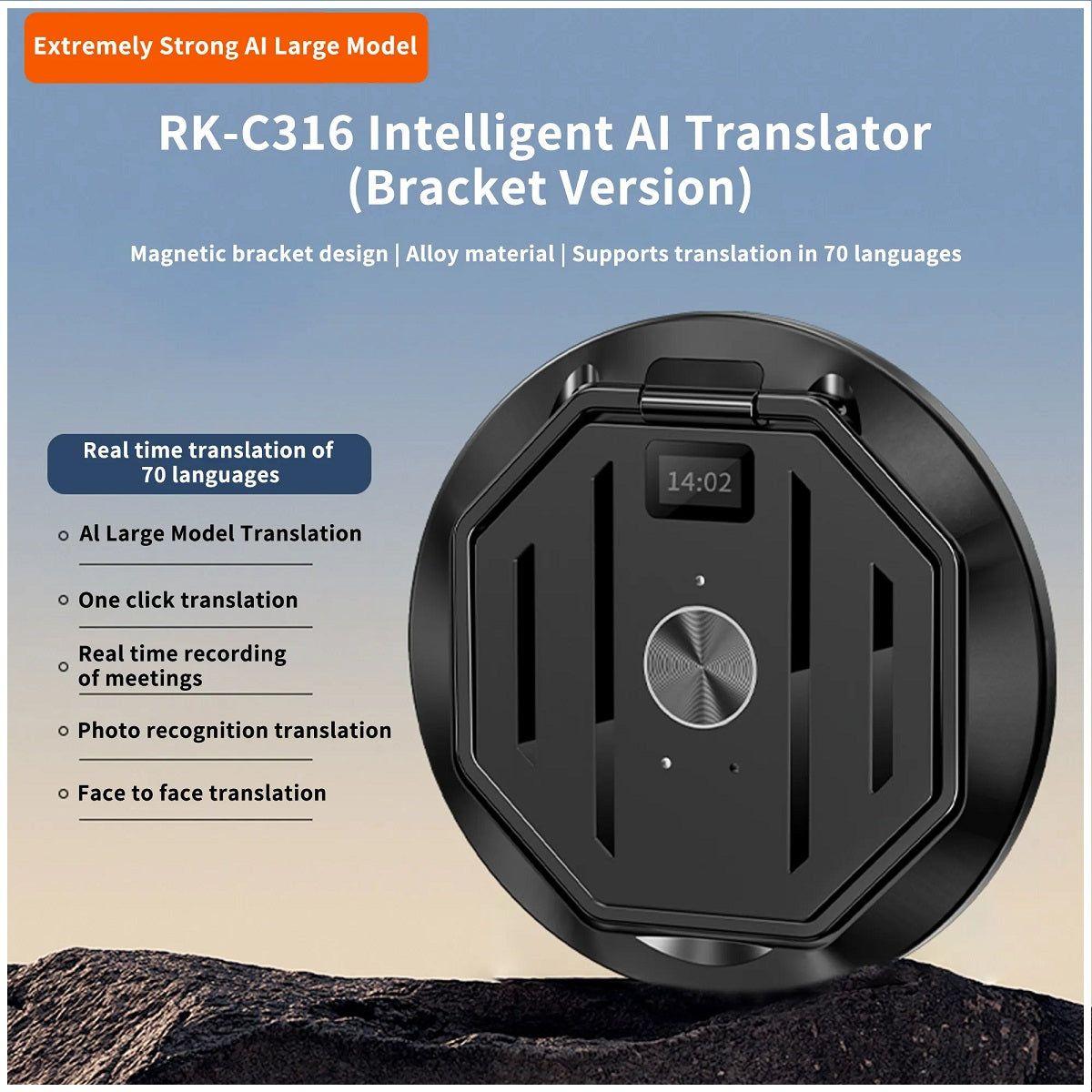 Traductor Inteligente Traducción AI Instantánea de Voz 70 Idiomas-4