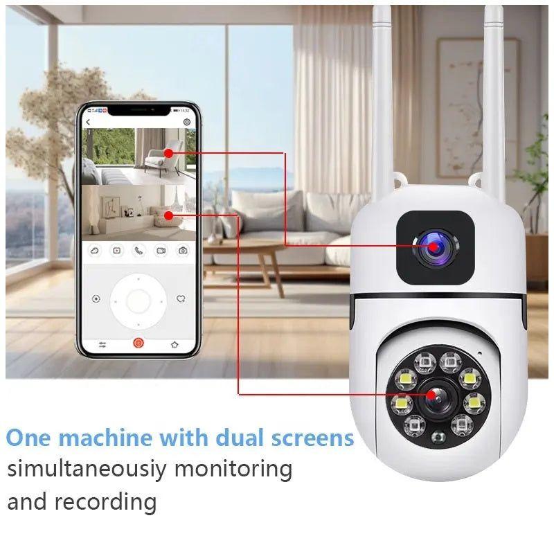 Cámara de Seguridad WiFi Lente Dual Monitoreo 360° Full HD 110° Visión-5