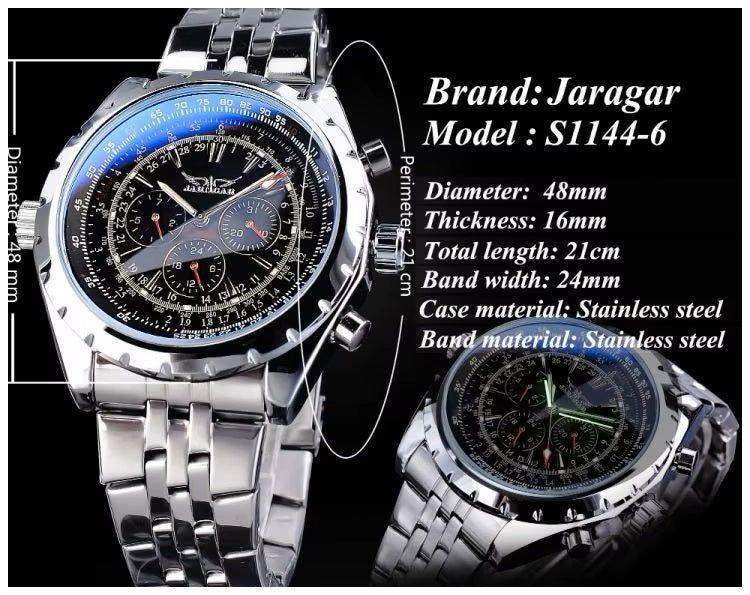 Reloj Automático Deportivo para Hombre Movimiento Mecánico-5