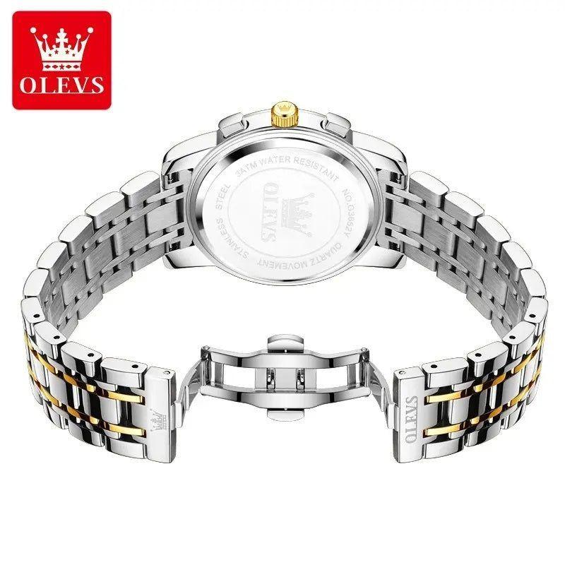 Reloj Hombre Lujo Deportivo y Elegante con Cronógrafo Fase Lunar-5