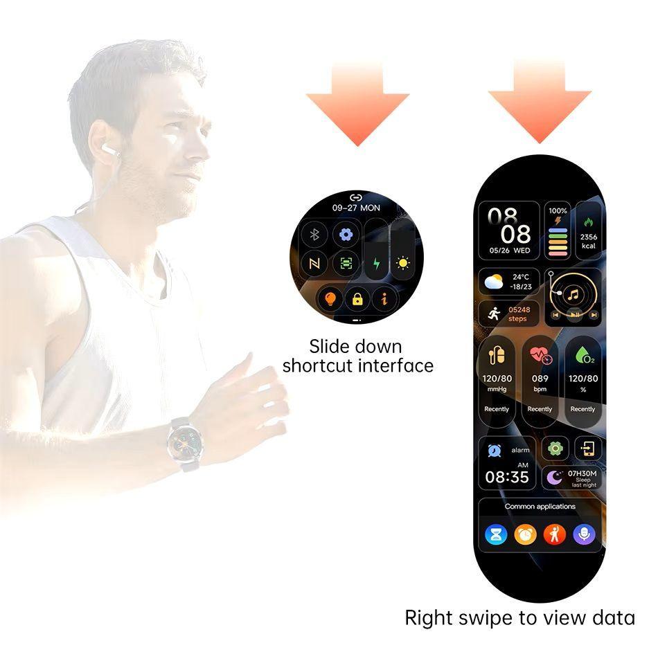 Smartwatch GT5 PRO Llamadas Bluetooth 5 Monitoreo Salud 300 mAh IP67-8