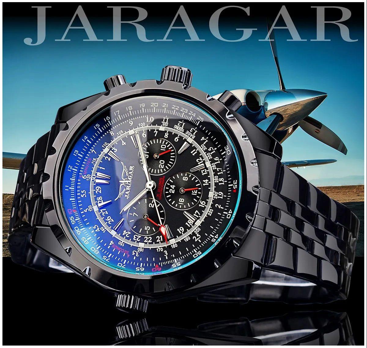 Reloj Automático Jaragar Deportivo Mecánico Resistencia al Agua 3 BAR-4