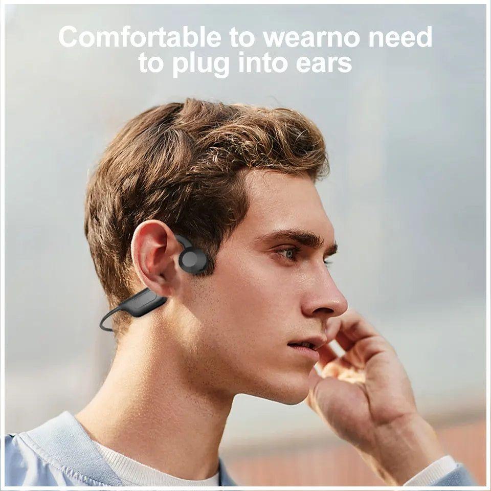 Audífonos inalámbricos Bluetooth Open-Ear Bone Conduction IPX-5-4