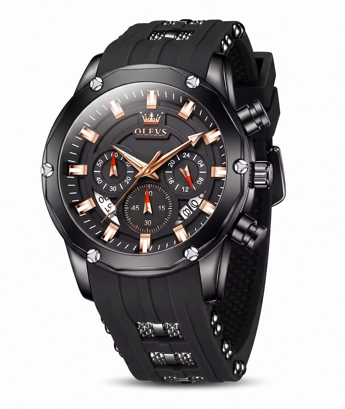 Reloj Deportivo de Lujo Acero Inoxidable Cuarzo Sumergible 30M-0