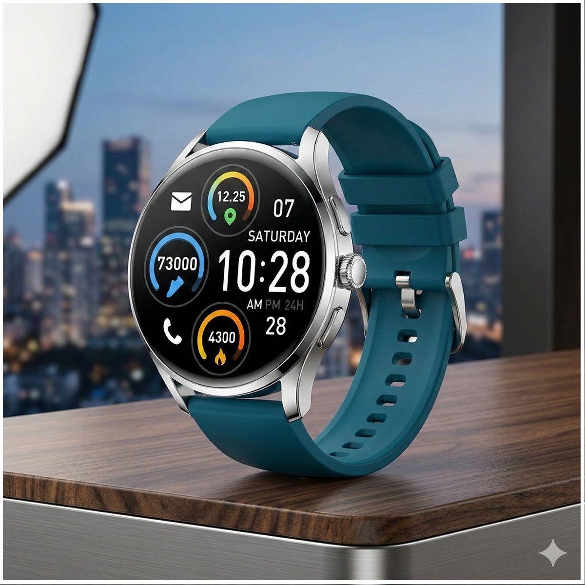 Smartwatch S37 Unisex Pantalla 1.28” Llamadas Bluetooth Salud Completa Deporte IPX8 Batería 5 Días-1