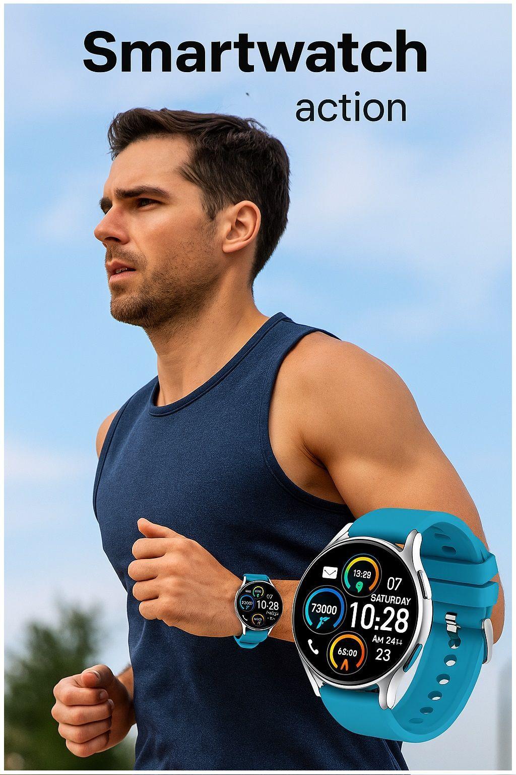 Smartwatch S37 Unisex Pantalla 1.28” Llamadas Bluetooth Salud Completa Deporte IPX8 Batería 5 Días-4