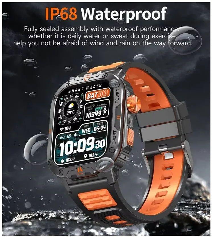 Smartwatch Deportivo NX20 Llamadas Bluetooth Música Linterna IP68 Monitor Salud y Deporte -4