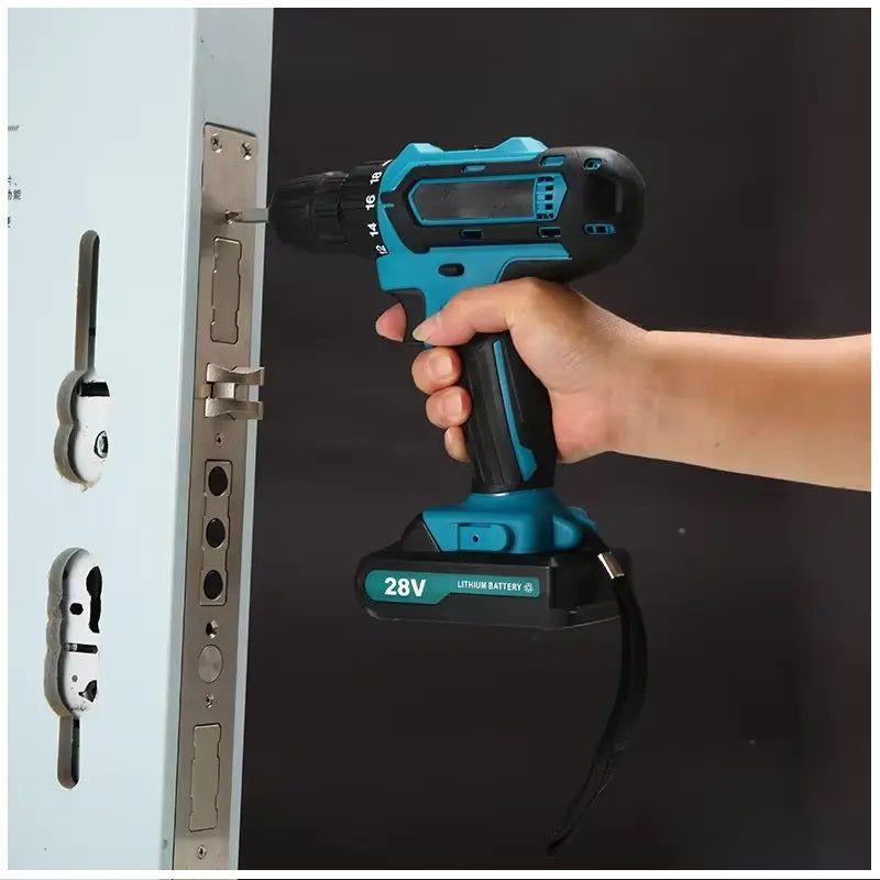 Taladro Portátil Recargable 36V con 24 Accesorios 32Nm Máx. Luz Led-4
