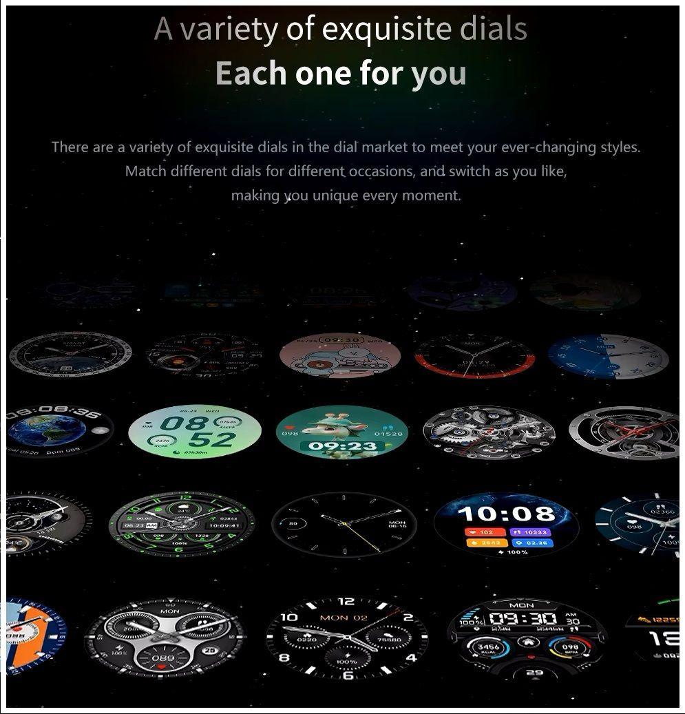 Smartwatch GT5 PRO Correa Metálica Monitor de Salud 247 IP67 BT-4