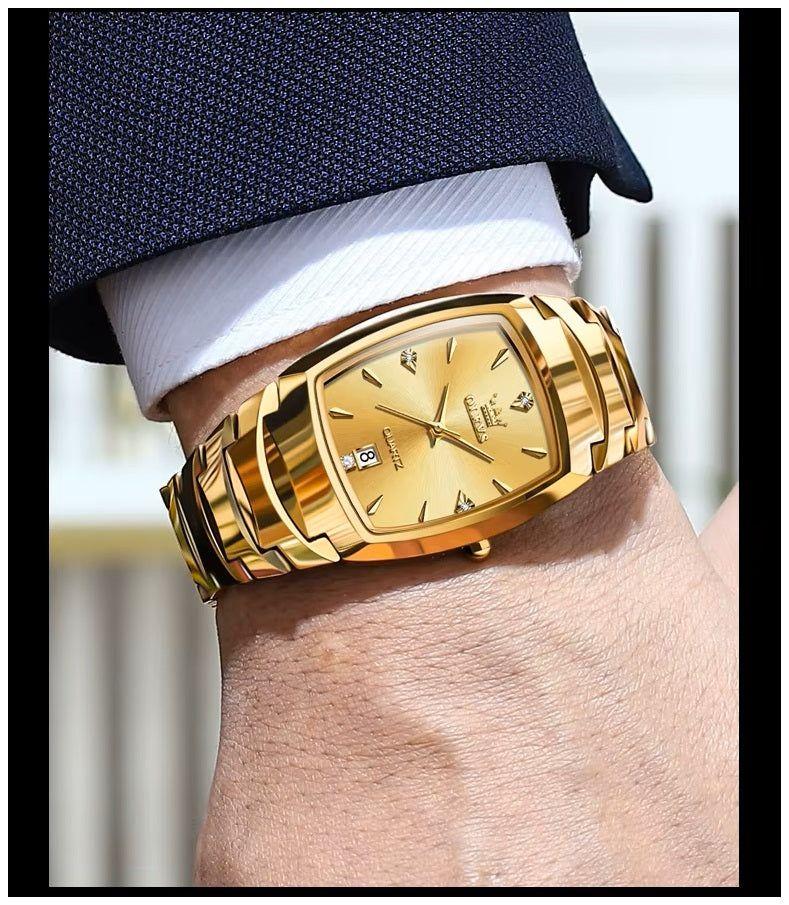 Reloj de Pulsera para Hombre Cuarzo Japonés, Resistente al Agua 30M-5