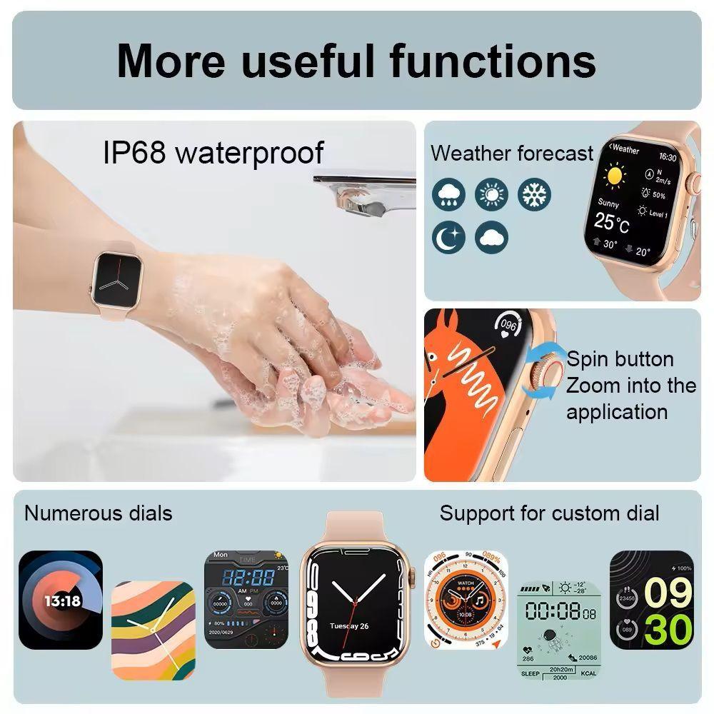 Smartwatch IW9 MINI Conexión Bluetooth Pantalla IPS IP68-4