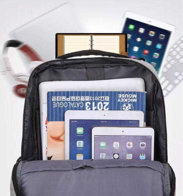 Mochila para Laptop impermeable con puerto USB 39 Litros-3