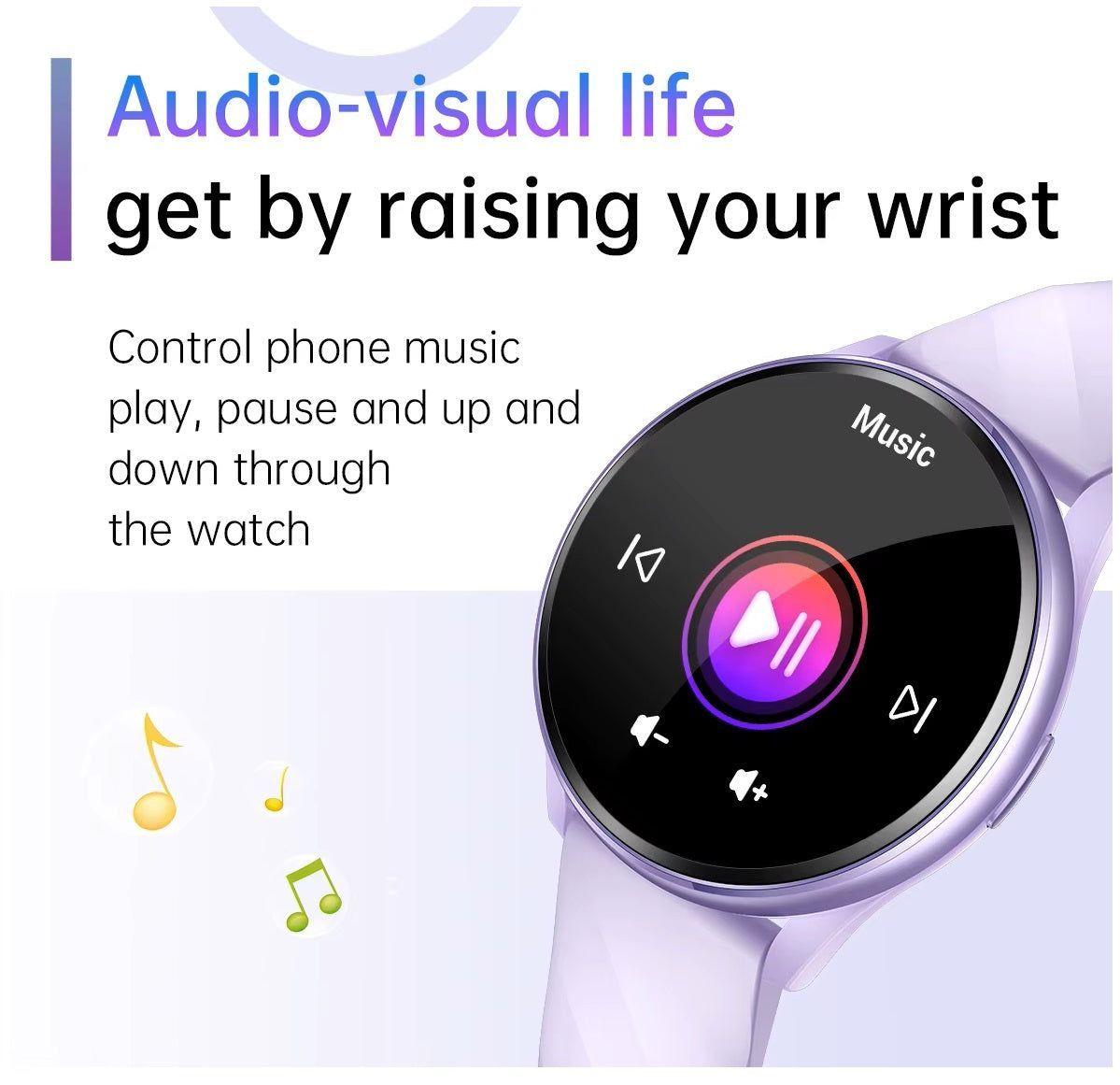 Reloj Inteligente Mujer Llamadas Bluetooth Monitoreo de Salud Multideporte IP67 Notificaciones-3