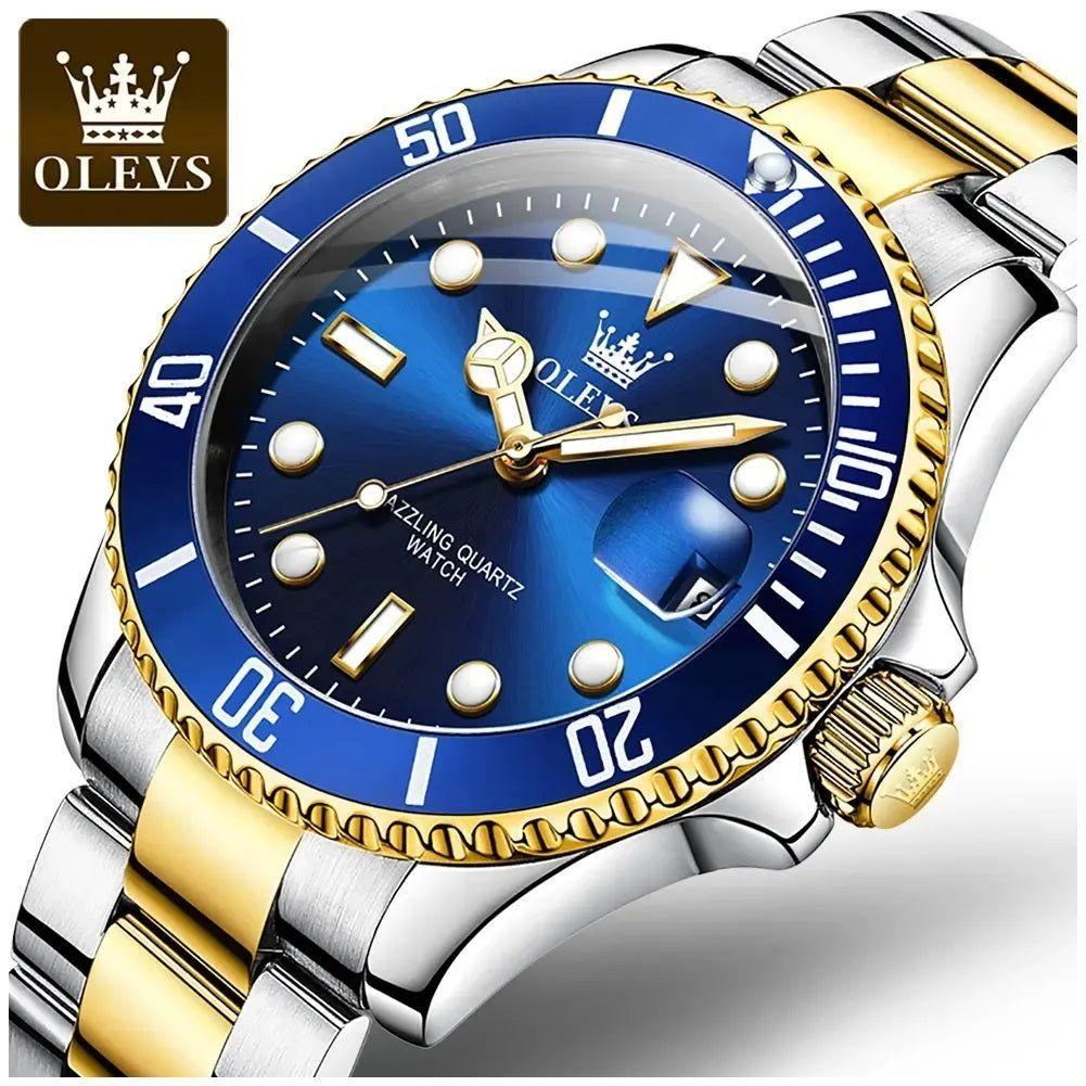 Reloj para Hombre de Lujo Acero Inoxidable Cuarzo Sumergible 30M-6