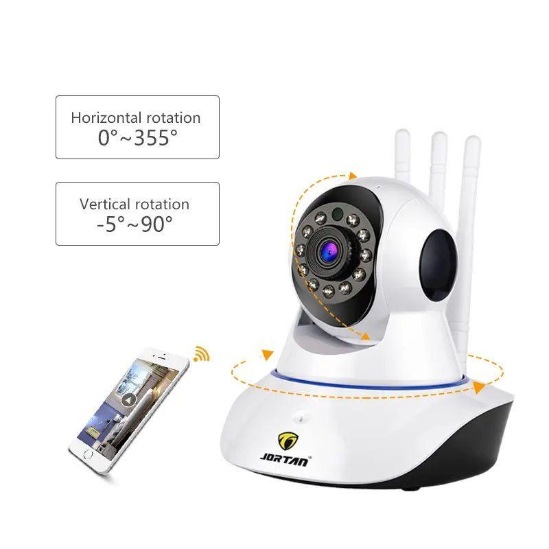 Cámara Inteligente Rotación 360° Detección Movimiento Visión Nocturna-4